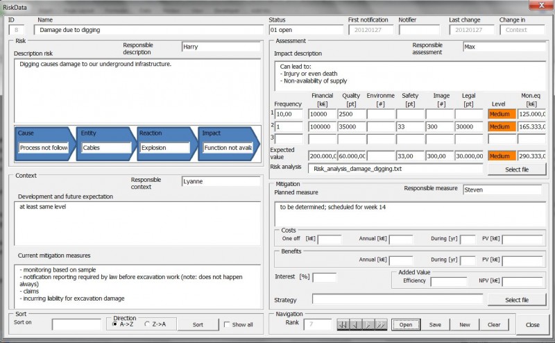 Risk Processor is a low budget risk register